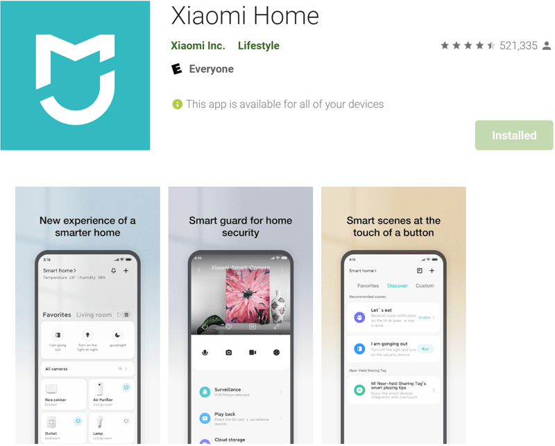 Xiaomi Home App in the App Store